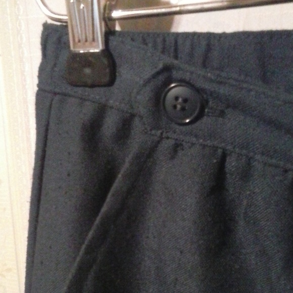 *PERSONAL WOMEN'S DARK BLUE LINEN SKIRT - Picture 3 of 5